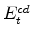  % E^{cd}_{t}