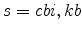  % s=cbi,kb