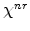  % \chi^{nr}