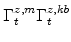  \Gamma^{z,m}_{t}\Gamma^{z,kb}_{t}