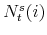  N_{t}^{s}(i)