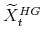  \widetilde{X}^{HG}_{t}