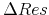  \Delta Res