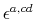  \epsilon^{a,cd}