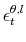 \epsilon_{t}^{\theta,l}