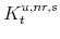  % K^{u,nr,s}_{t}