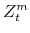 Z^{m}_{t}