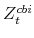  Z^{cbi}_{t}
