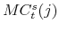  MC^{s}_{t}(j)