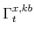  \Gamma^{x,kb}_{t}