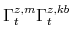  \Gamma^{z,m}_{t}\Gamma^{z,kb}_{t}