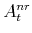  A^{nr}_{t}
