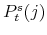  P_{t}^{s}(j)