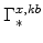 \displaystyle \Gamma^{x,kb}_{\ast}
