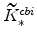 \widetilde{K}_{\ast }^{cbi}