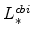  % L_{\ast }^{cbi}