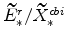  \widetilde{E}^{r}_{\ast}/% \widetilde{X}^{cbi}_{\ast}