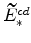  \widetilde{E}^{cd}_{\ast}
