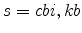  % s=cbi,kb