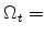  \Omega_{t}=