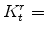  K^{r}_{t}=