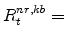  R^{nr,kb}_{t}=