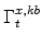  % \Gamma^{x,kb}_{t}