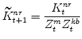 \displaystyle \widetilde{K}^{nr}_{t+1}=\frac{K^{nr}_{t}}{Z^{m}_{t}Z^{kb}_{t}}