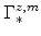  \Gamma^{z,m}_{\ast}