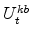  U^{kb}_{t}