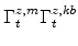  \Gamma^{z,m}_{t}\Gamma^{z,kb}_{t}