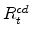  R_{t}^{cd}