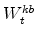  W^{kb}_{t}
