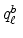  q_{\ell }^{b\text{ }}