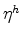  \eta^{h}