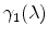  \gamma _{1}(\lambda)