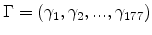  \Gamma=(\gamma _{1},\gamma_{2},...,\gamma_{177})