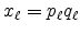  x_{\ell}=p_{\ell}q_{\ell}