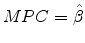  MPC=\hat{\beta}
