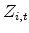 Z_{i,t}