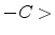 \displaystyle -C >