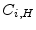  \ensuremath{C_{i,H}}