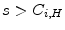  s>\ensuremath{C_{i,H}}