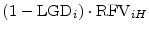  (1-\ensuremath{{\rm LGD}}_i)\cdot\ensuremath{{\rm RFV}_{iH}}
