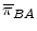 \overline{\pi}_{BA}
