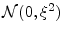  {\cal N}(0,\ensuremath{\xi}^2)