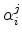  \alpha _{i}^{j}