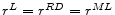 r^L=r^{RD}=r^{ML}