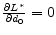 \frac{\partial L^\ast }{\partial d_0 }=0