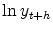  \ln y_{t+h}